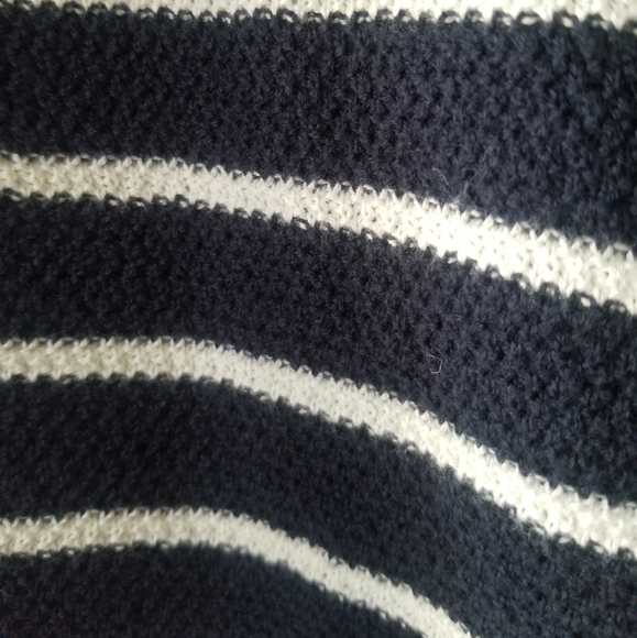 Abercrombie & Fitch Navy Striped Knit Sweater - Picture 8 of 11